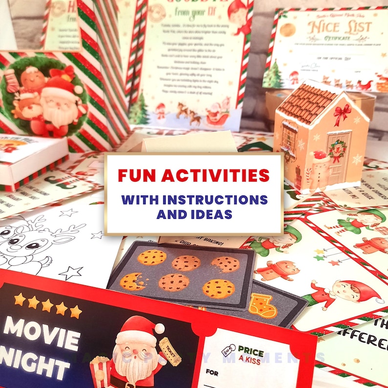 Printable Elf Kit 24 Days Bundle – Christmas Elf Props, Activities ...