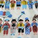 SMALL WORLD Kids Mini - hand-printed cotton fabric - half yard