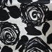 Black Rose Cotton Fabric - Half Yard