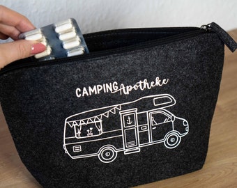 Filztasche Campingapotheke Wohnmobil - Camper Wohnwagen Medikamente