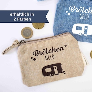 Mini Geldbeutel für Brötchengeld - Camping Wohnwagen Kleingeld