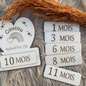 Carte etape naissance en forme de coeur