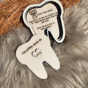 Milk tooth box for children with personalized engraving