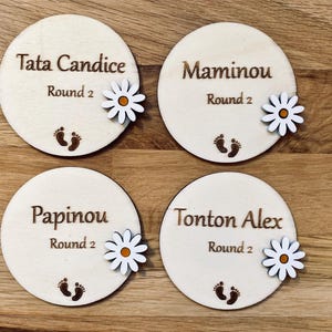 Test de grossesse en bois personnalisable