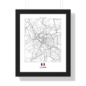 City Map Lyon Wall Artwork | Digital Download & Print | Modern Home Decor, Unique Gift Idea, Printable Art