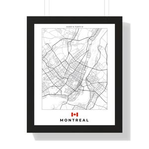 City Map Montreal Wall Artwork | Digital Download or Print | Unique Home Décor for Montreal Lovers