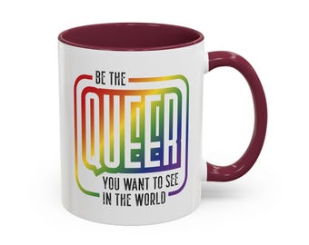 Caneca Queer Arco-Íris: Caneca de Café do Orgulho LGBTQ+