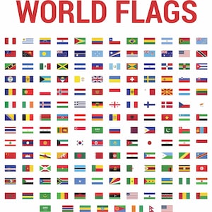 Flags of the World Vector File- Digital Download