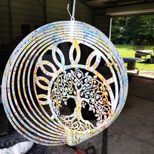 Tree of life wind spinner