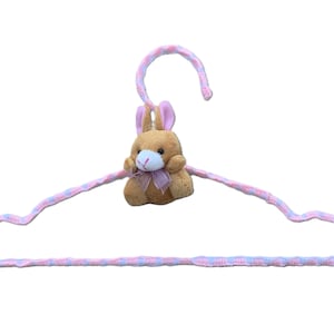 Bunny themed bundle of three baby clothes hangers