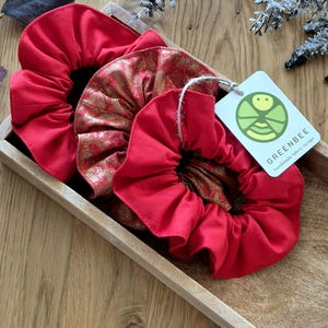 Handmade Cotton Scrunchies Pack: Soft Boho Hair Ties