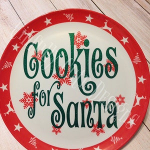 Cookies for Santa plate image 1