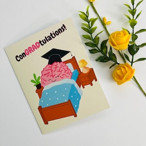 Jeu de mots de remise des diplômes, carte de remise des diplômes drôle pour fille, fils, cartes de félicitations, jolie carte de remise des diplômes pour maîtrise, doctorat, collège