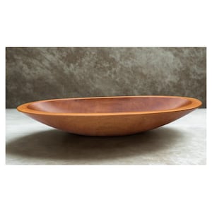 Vintage Wood Dough Bowl or Serving Bowl