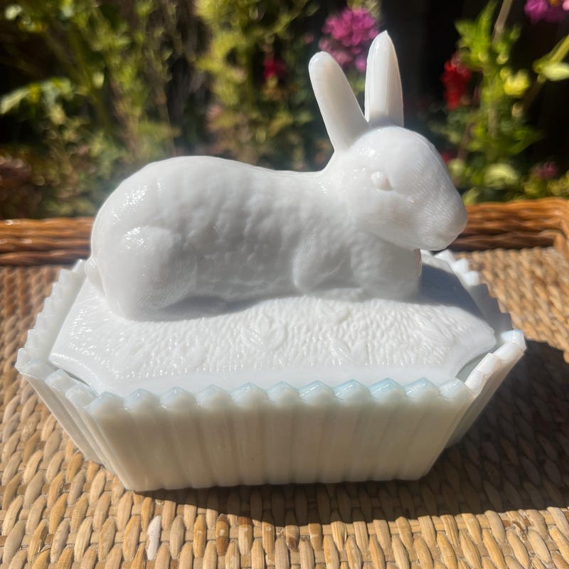 Milk Glass Dish - Etsy
