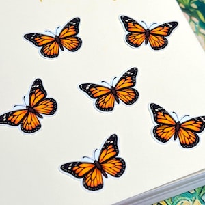Monarch Butterfly Gap Filler Sticker Pack, Y2K Artwork, Ebook Reader and Scrapbooking Nature Decals
