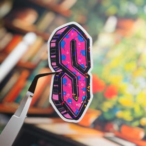 Y2K Stussy S, 90s Sticker, Holographic Cool S, Graffiti Style, Hand Drawn 3D Design, Super S, Doodle Letters, Custom Font, Middle School Era