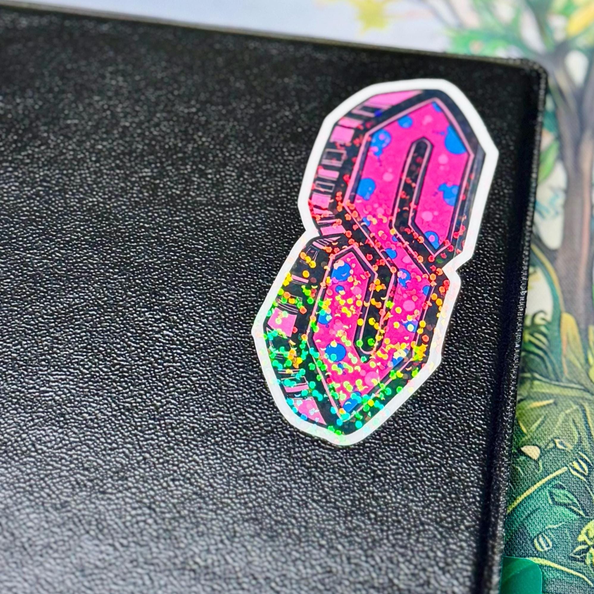 Y2K Cool S, 90s Sticker, Holographic Stussy S Doodle Letters 