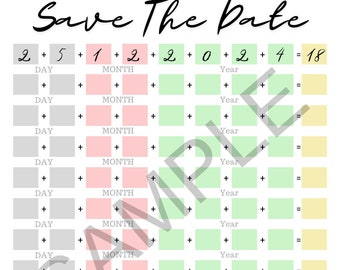 Save The Date Savings Challenge