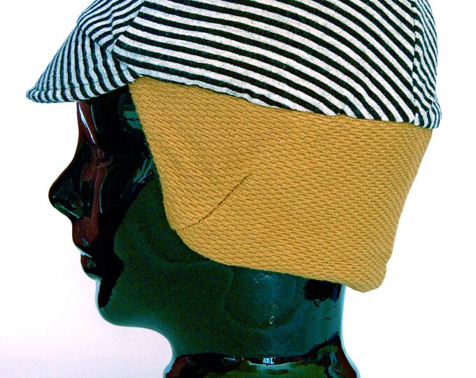Bonfire Winter Bike Hat M of Stretchy Cozy Upcycled Gold Etsy