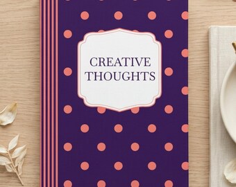 Personalized Journal Custom Notebook Polka Dot Journal Cute Aesthetic Notebook Gift for Her Teacher Gift Student