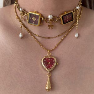 Vivienne westwood red heart necklace - Etsy 日本