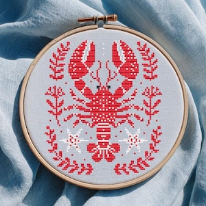 Red Lobster cross stitch pattern PDF – cs40