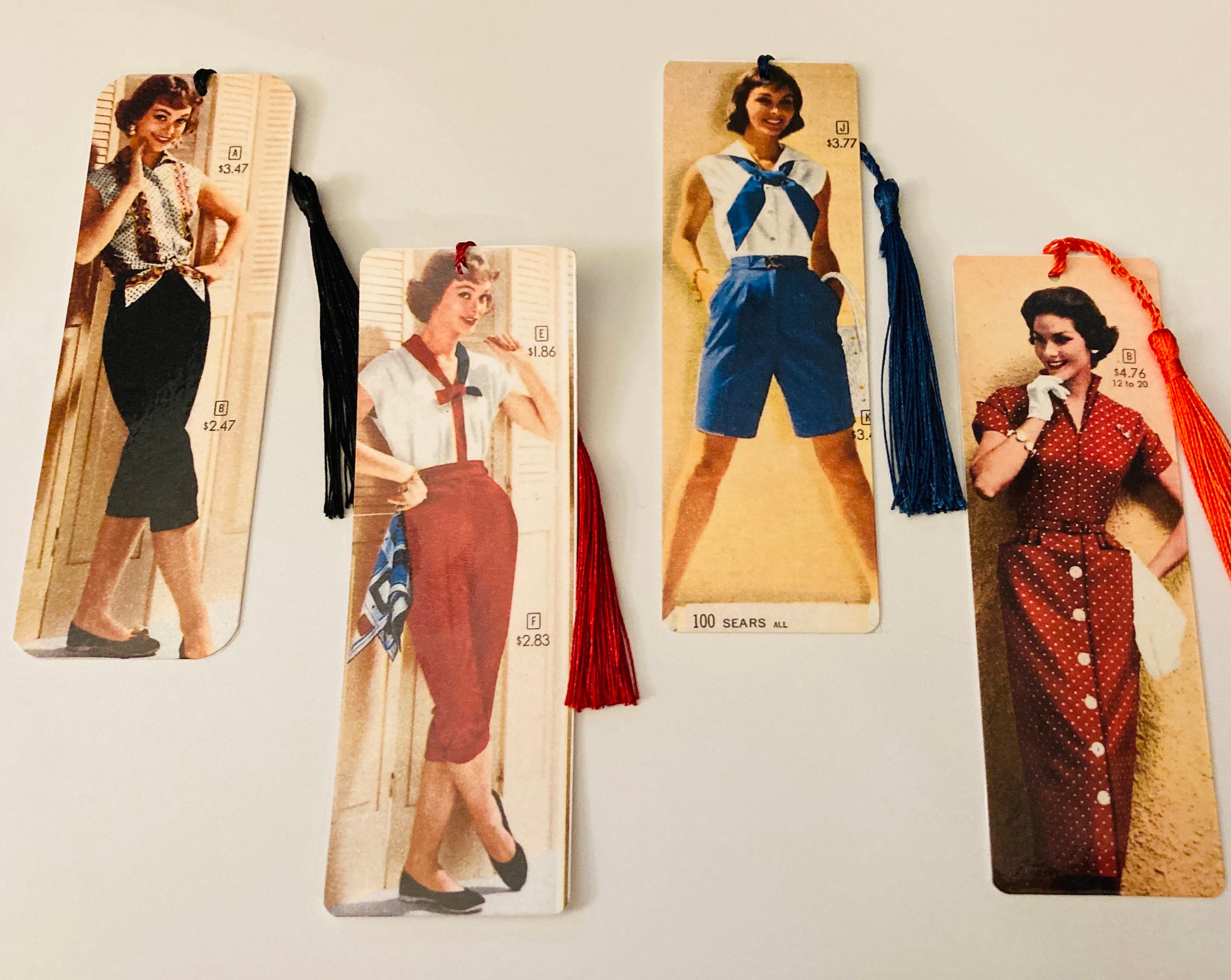 Vintage 50s Bookmark - Etsy