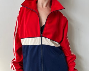 red adidas track jacket mens