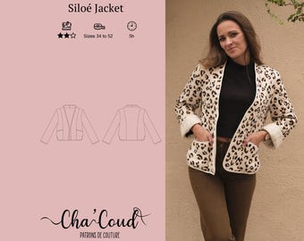 Schnittmuster: Siloé-Jacke von Cha' Coud - PDF-Schnittmuster - Größen 34 bis 52