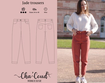 Schnittmuster: Jade-Hose von Cha' Coud - PDF-Schnittmuster - Größen 34 bis 48