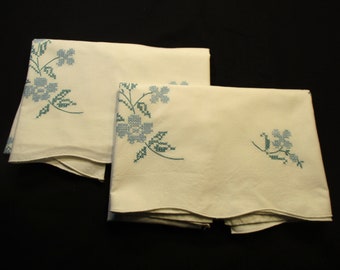 FFs5140 Lovely antique hand-embroidered rectangular pillow