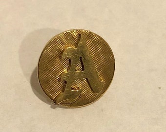 T2 Vintage Solid 14k Gold Anson Owl Tie Tack