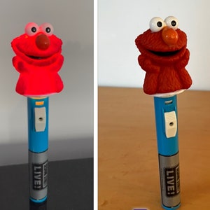 Elmo Flashlight Sesame Street Live Souvenir With Batteries Working 1990s
