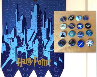 Harry Potter Button Banner and 16 Buttons Vintage 2000 Warner Bros