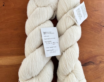 Blackberry Ridge Woolen Mill 2 SkeinsThistledown Natural Cream 100% Wool