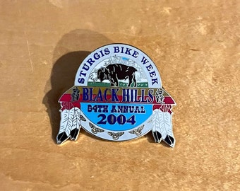 Sturgis Bike Week 2004 Black Hills 64th Annual Lapel Pin Vintage