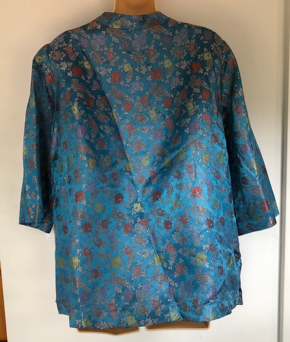 Lounging Jacket Evelyn Pearson Turquoise Japan Fr… - image 2