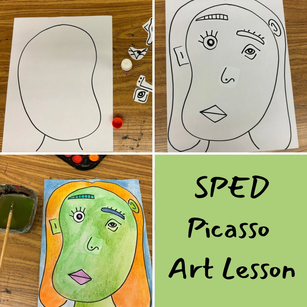 Abstract Art Lesson SPED Picasso Elementary - Etsy