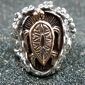 Hawaiian Silver Turtle Ring