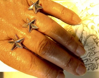 3 Deseos 3 Anillo de Estrellas Flotantes parecen piercings R003