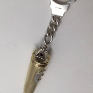 Personalized 50 Cal Bullet Bottle Opener Silver Detail Silver Initials ...