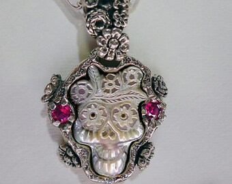 Frida  Pendant memento mori Diego Rivera Skull RXVrings N054