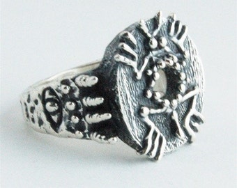 Lézard argent bague personnalisée