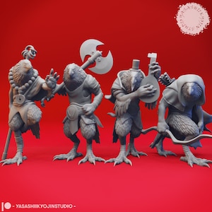 Kenku DND Mini Figure - By Yashashi Kyojin