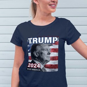 Trump 2024 Shirt, Trump Anhänger Tshirt, Trump Geschenk, Republikanisches Shirt, Wahl 2024, Trump Save America Shirt, Trump Liebhaber Baumwollshirt