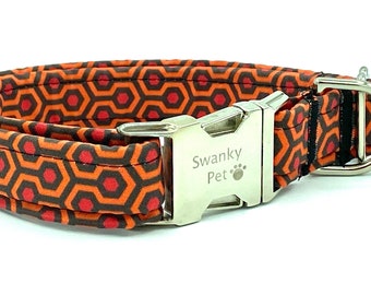 Happy Halloween Characters Orange Dog Collar