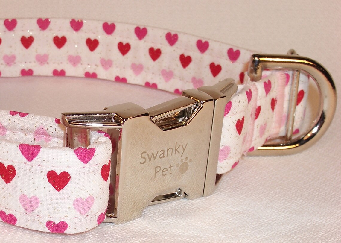 Tiny Hearts Dog Collar by Swanky Pet Etsy