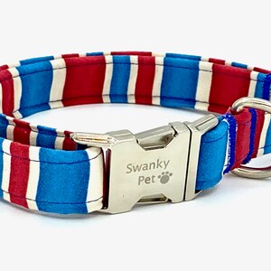 London Stripes Dog Collar by Swanky Pet