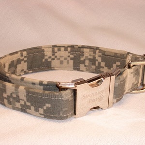 ACU Digital Camo Dog Collar by Swanky Pet